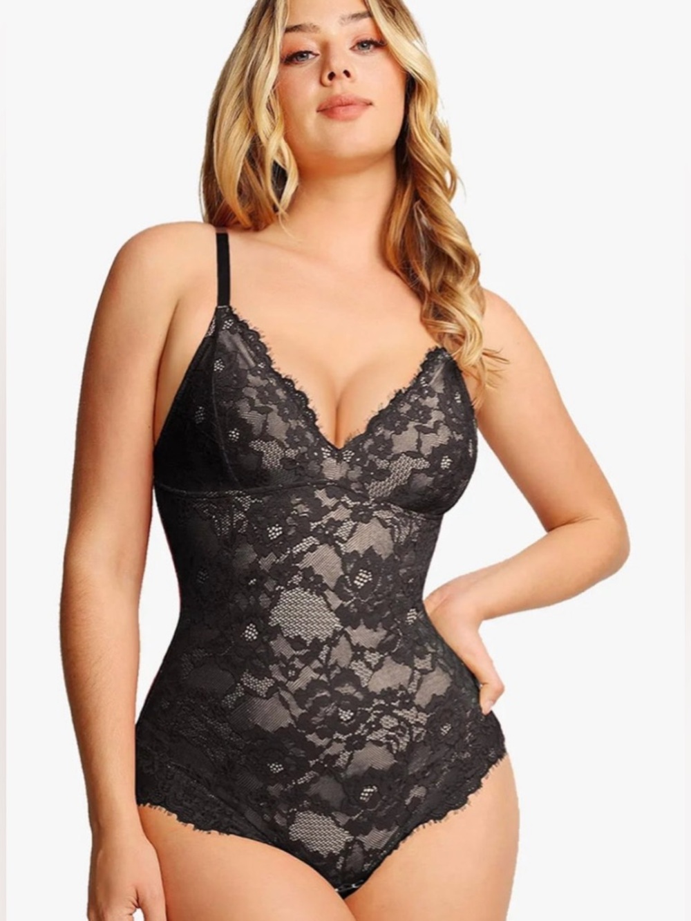 Popilush The Shapewear Bodysuits Lace Smooth Firm Control Thong